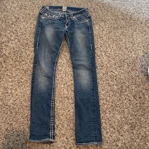 Thick stitch true religion jeans